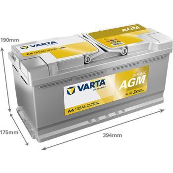 Starterbatterie AGM6 12V 105 AH 950EN (A)
